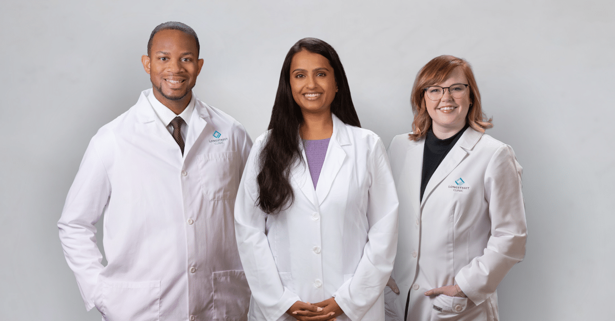 Click the image to learn more about Longstreet Clinic welcomes three new physicians